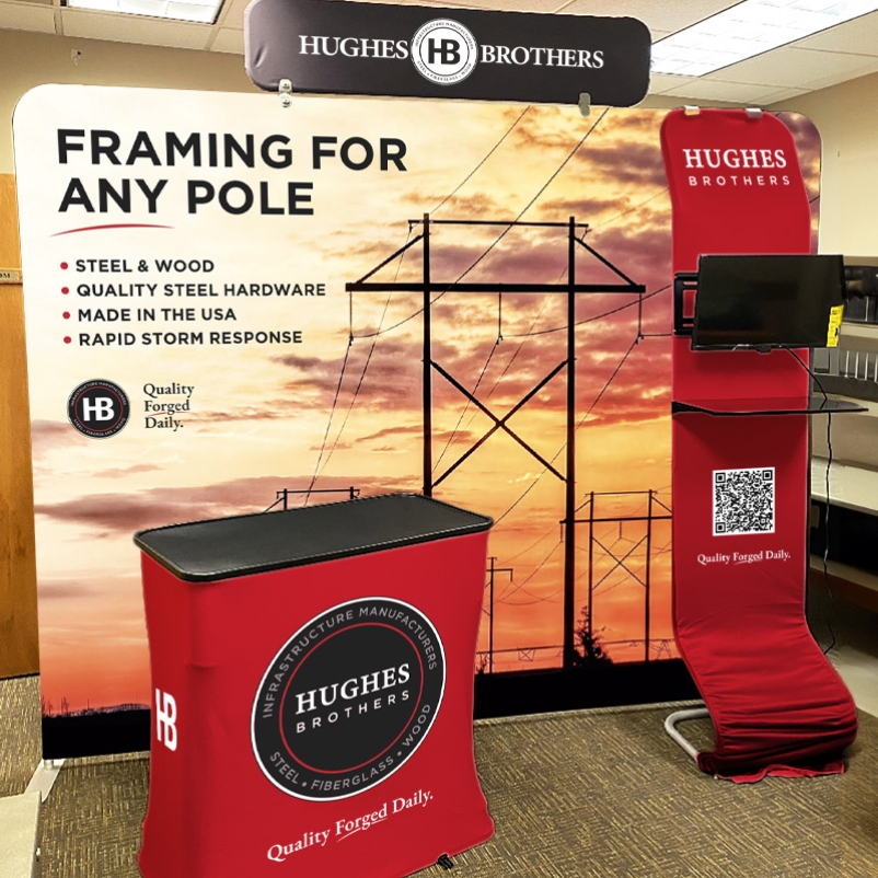 hughes brothers tradeshow booth