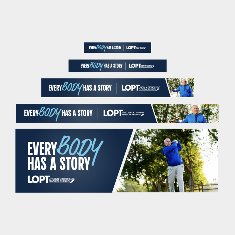 Google display ads featuring orthopedic patient