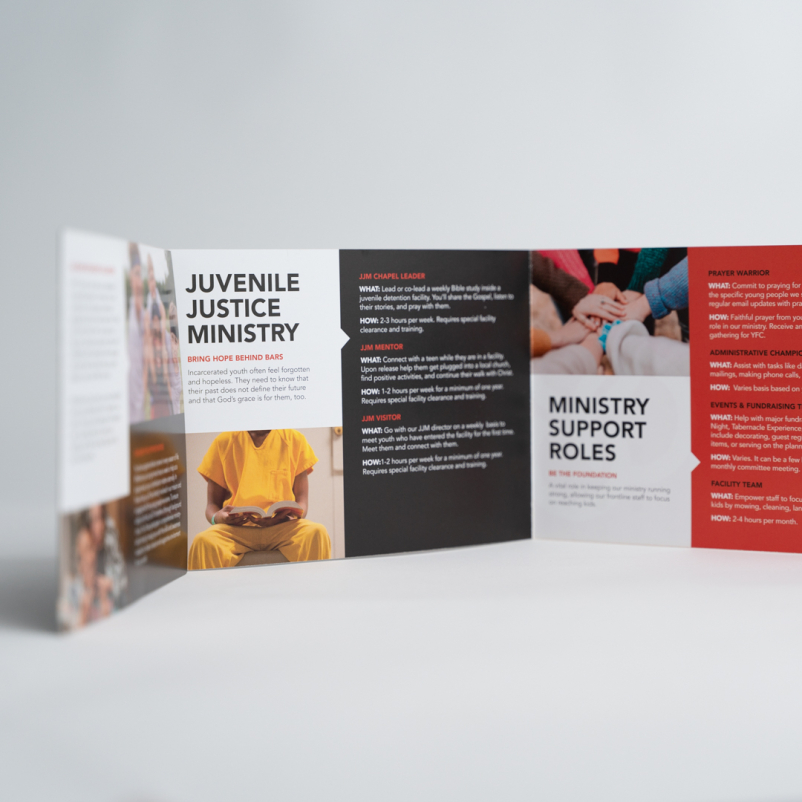 nonprofit volunteer brochure programs