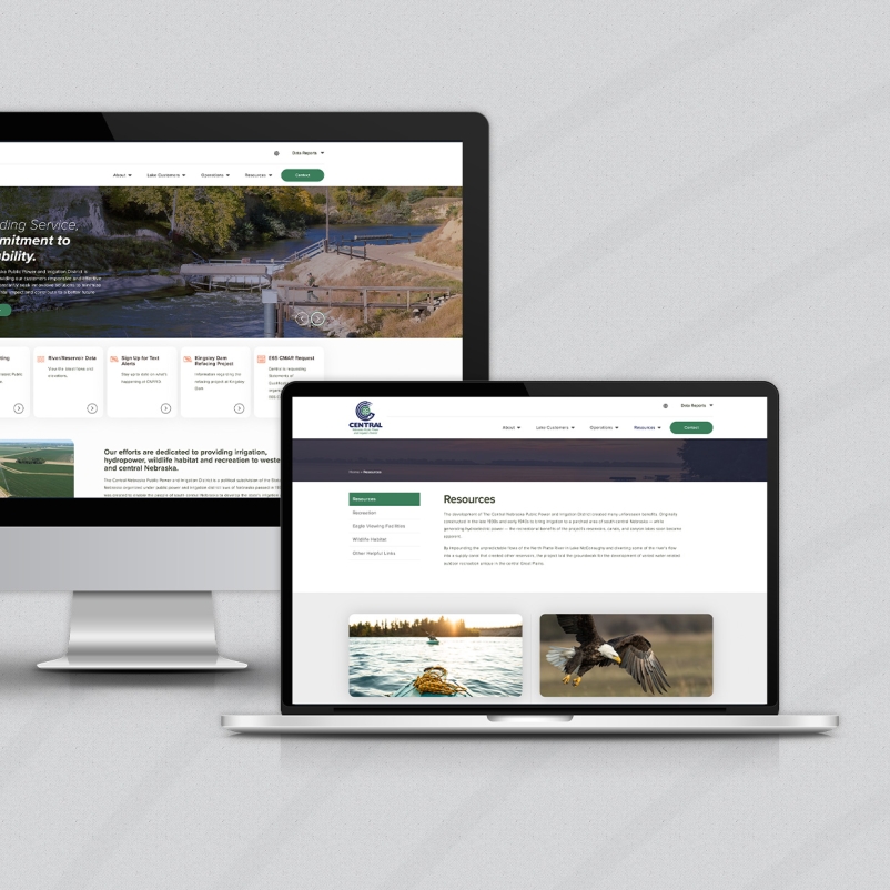 Laptop and desktop view