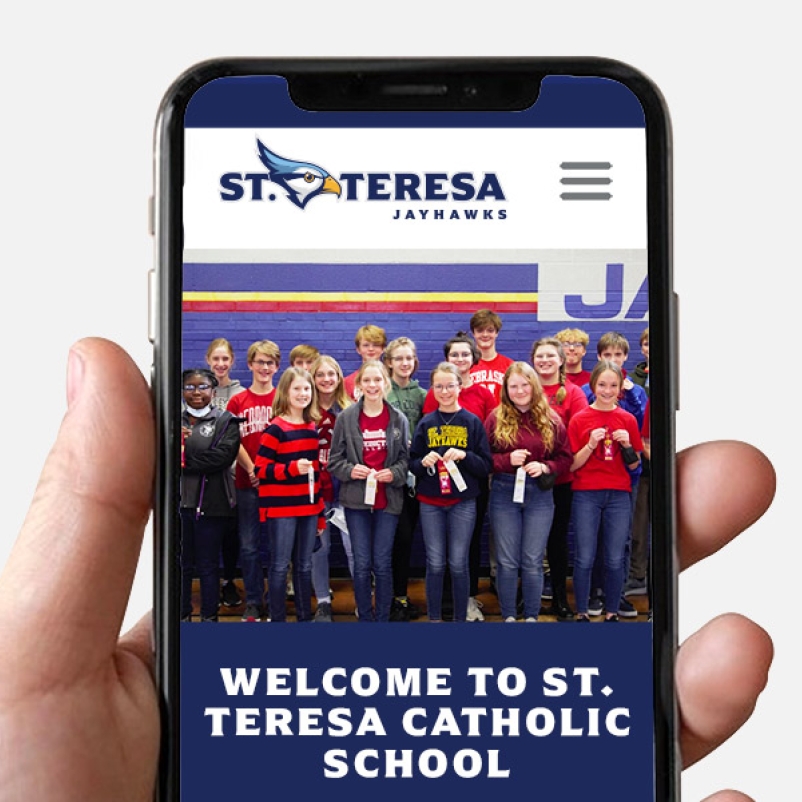 branded school mobile website