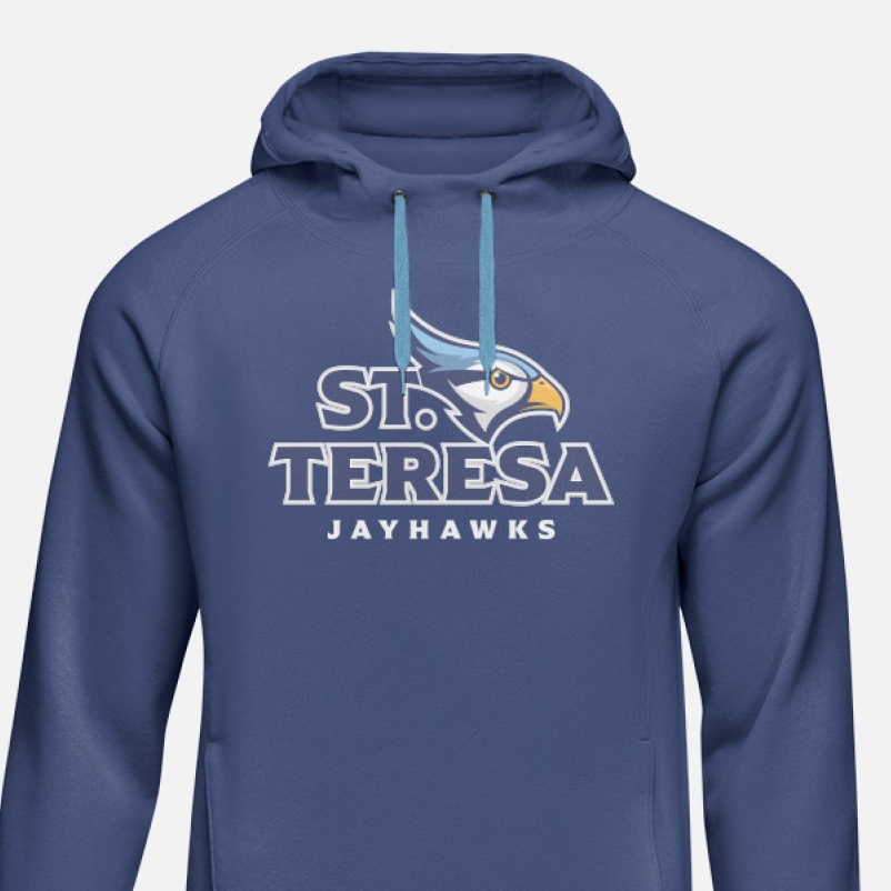 branded school mascot sweatshirt