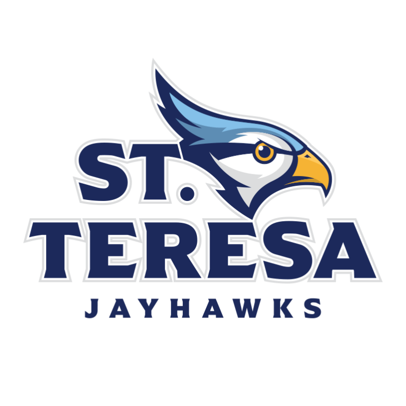 st. teresa school logo jayhawk