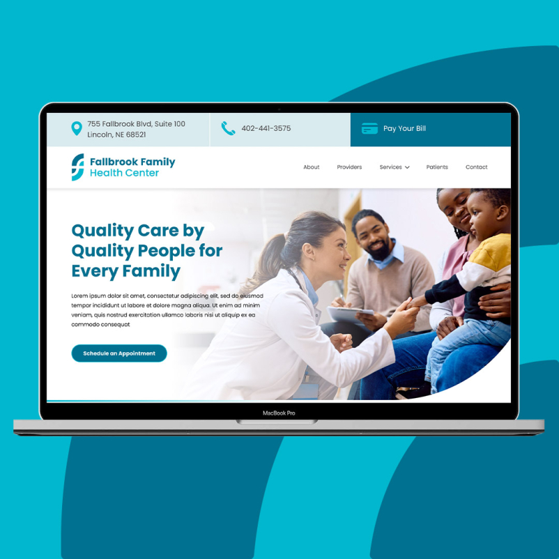fallbrook family health center website desktop
