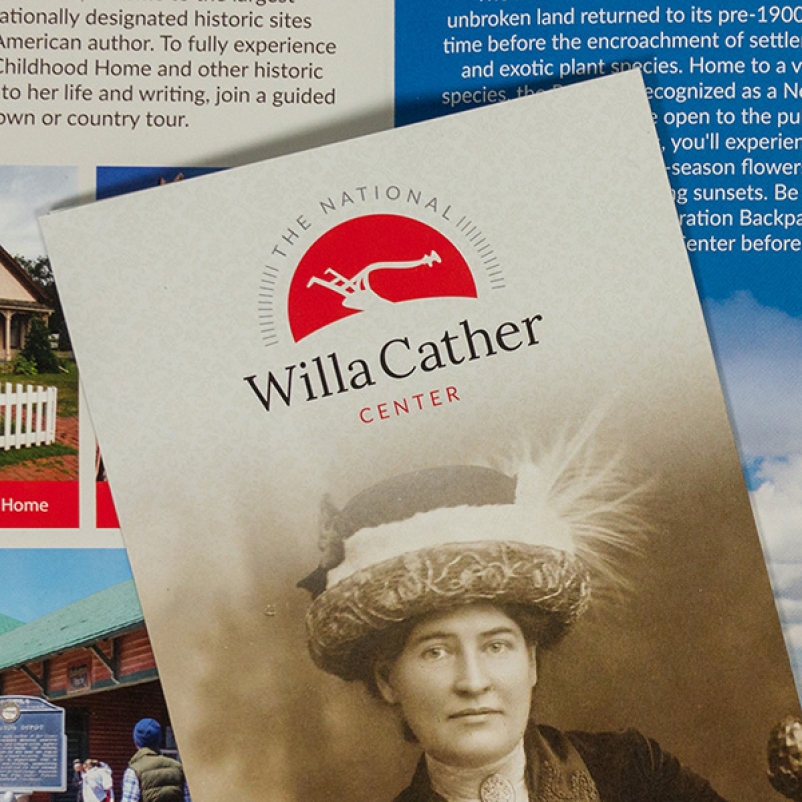 willa cather brochure design
