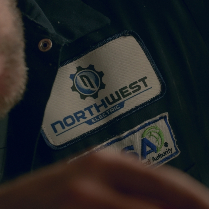 Northwest Electric Logo on shirt