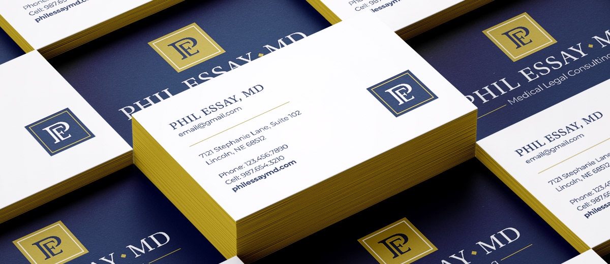 medical legal consulting branded business cards