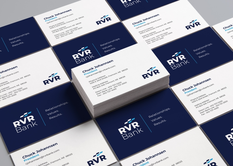 RVR Bank Business Card Design
