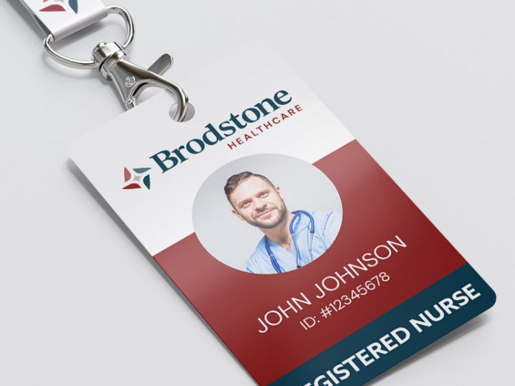 brodstone healthcare branded badge