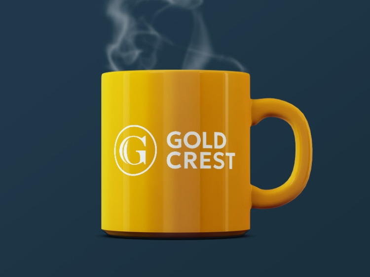 gold crest mug