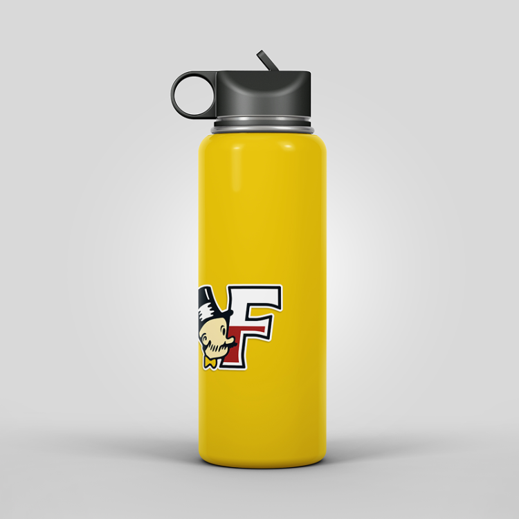 Fairbury Public Schools Jeffs sticker on water bottle