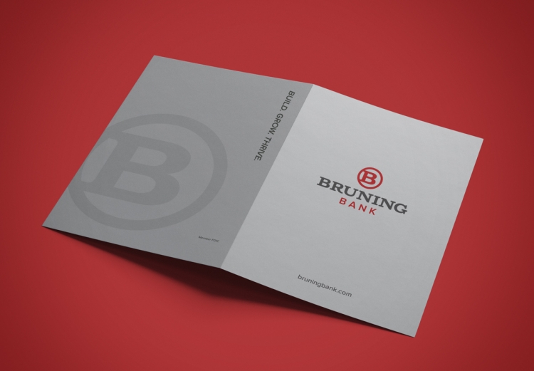 branded folder with logo