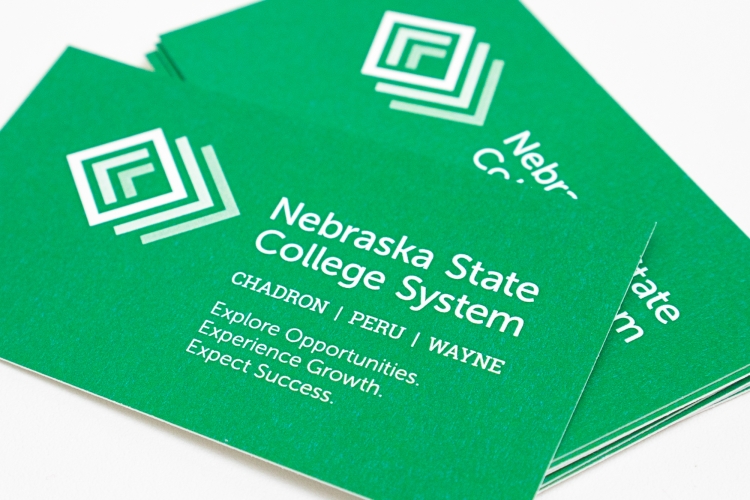 college system business card design