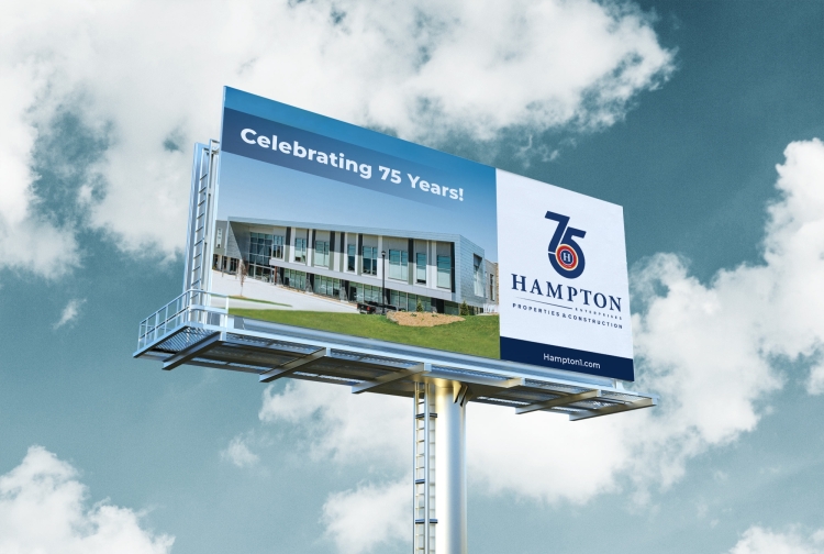 unanimous billboard design for hampton construction