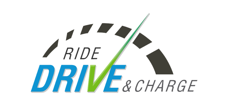 ride drive and charge event logo