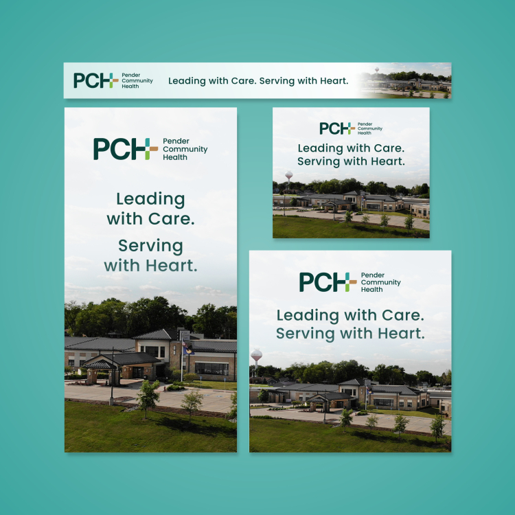 A group of Google Display ads for Pender Community Health
