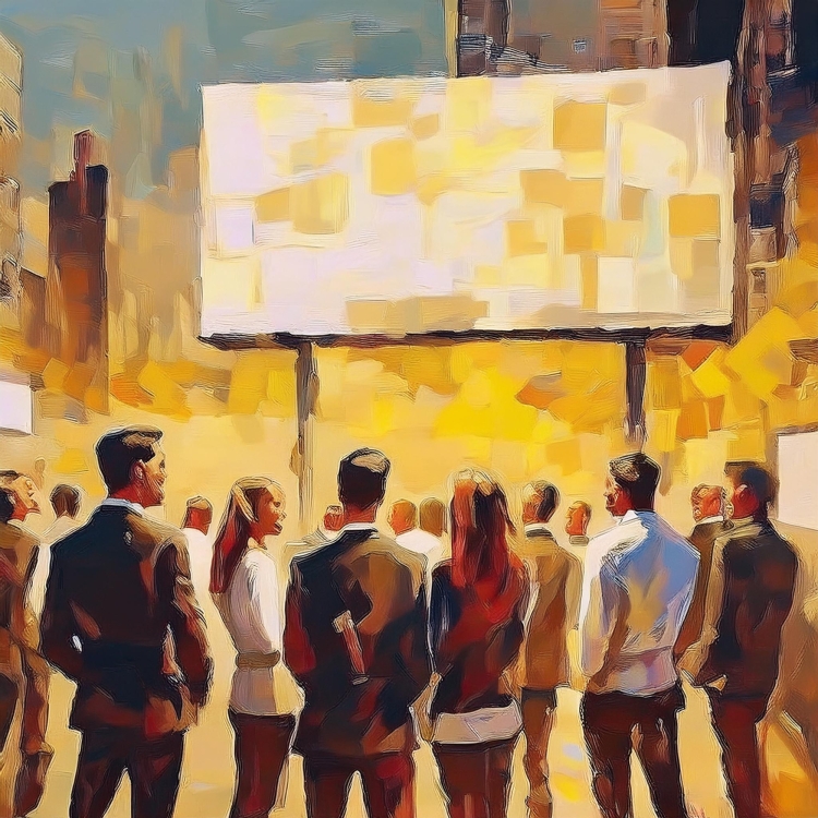 marketing campaign billboard illustration