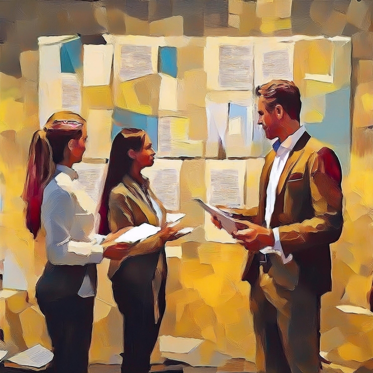 copywriting and content team reviewing content