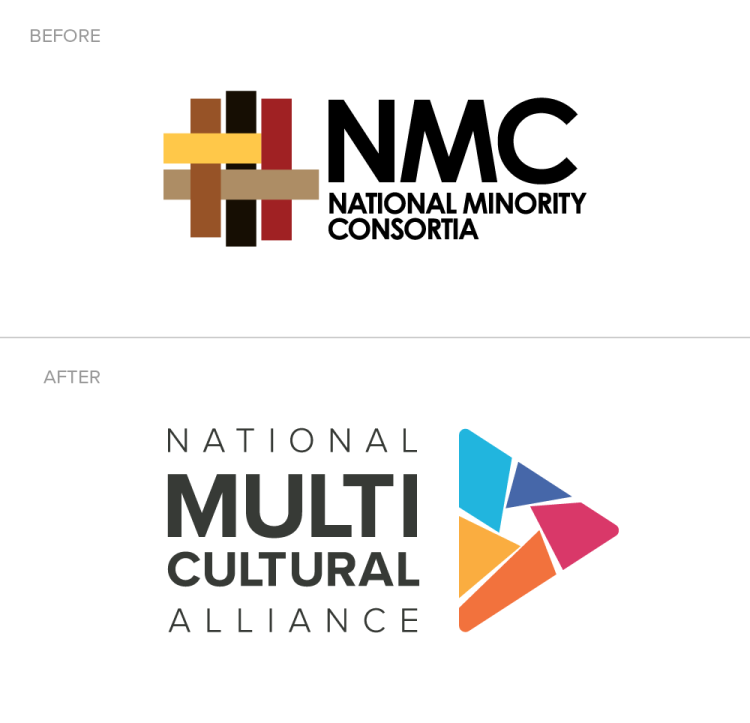 before and after logos