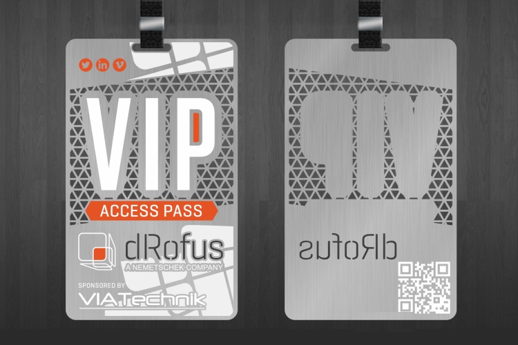 construction software metal event vip pass