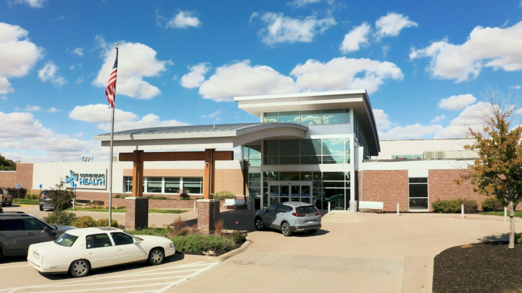 Front of Gothenburg Health hospital 