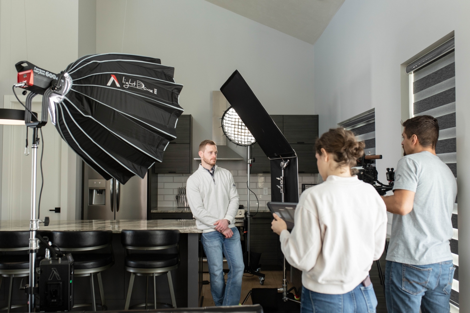 Man smiling at the camera