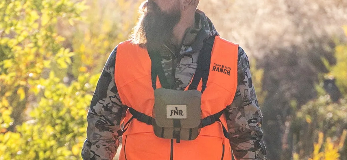 flower mound ranch hunter wearing branded gear