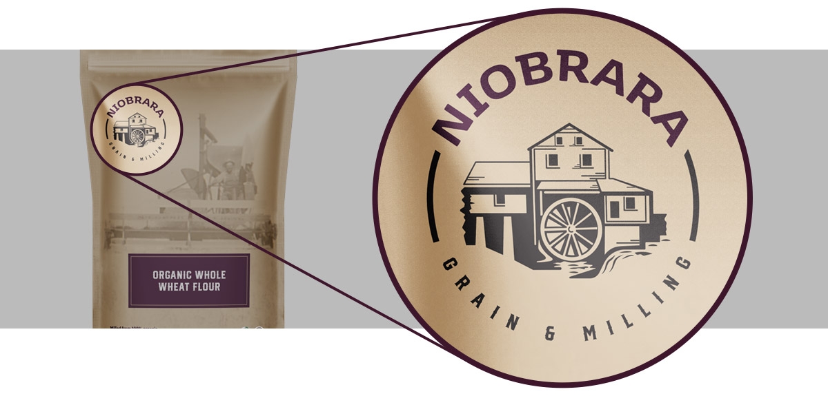 niobrara grain & milling logo on package