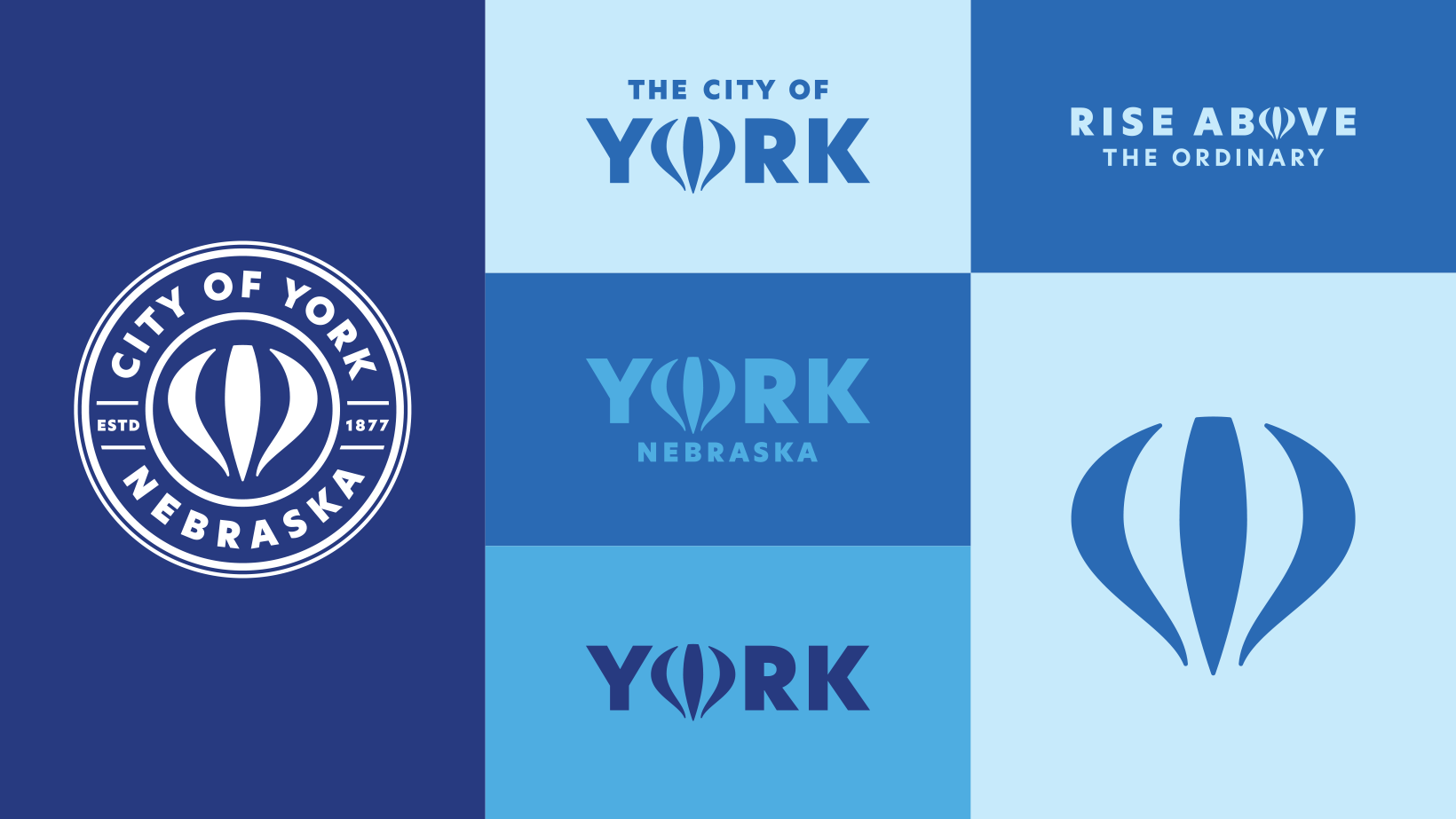 the city of york logo grid