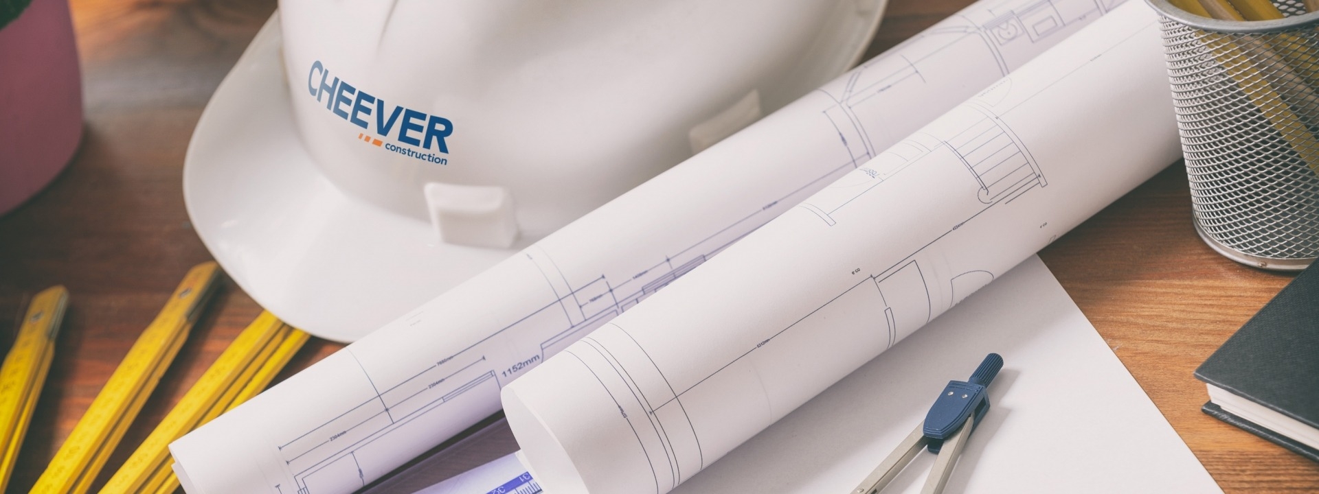 cheever construction website design footer